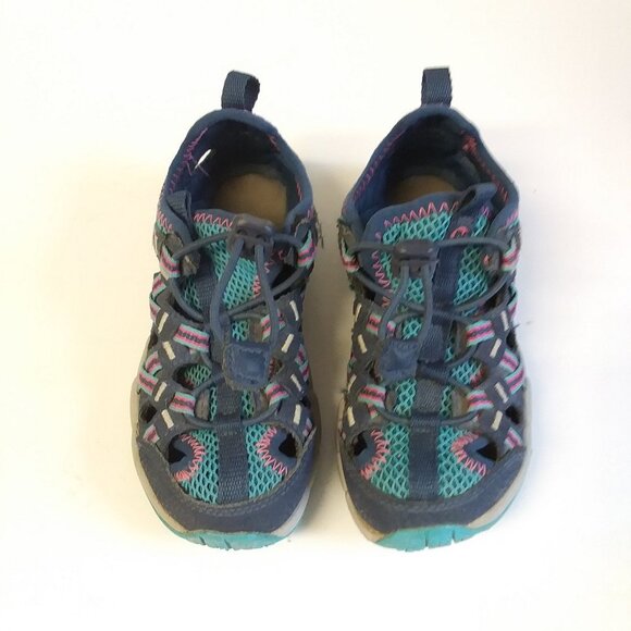 Merrell Kids Sneakers Blue Pink Outdoor Hiking Shoes Waterproof Kids size 10M - Picture 3 of 10